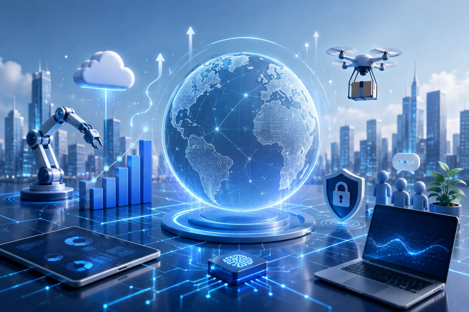 Discover the technology trends redefining digital transformation in 2026 and how businesses can use them to improve efficiency, agility, customer experience, and sustainable growth.